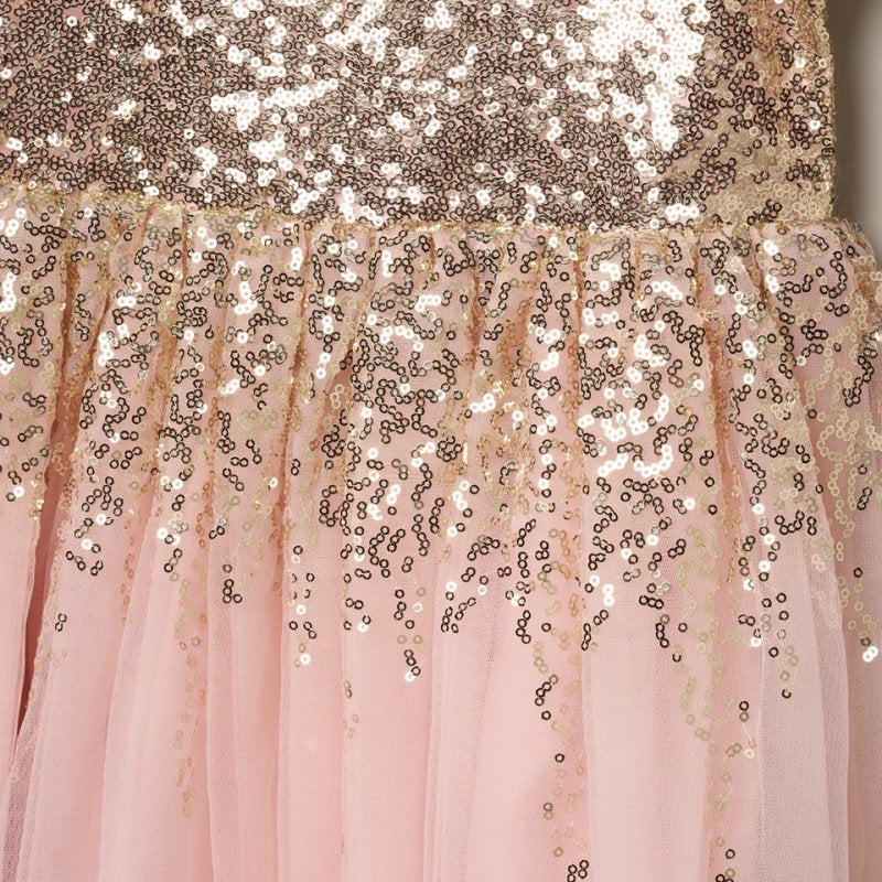 Pink Sequinned Party Dress