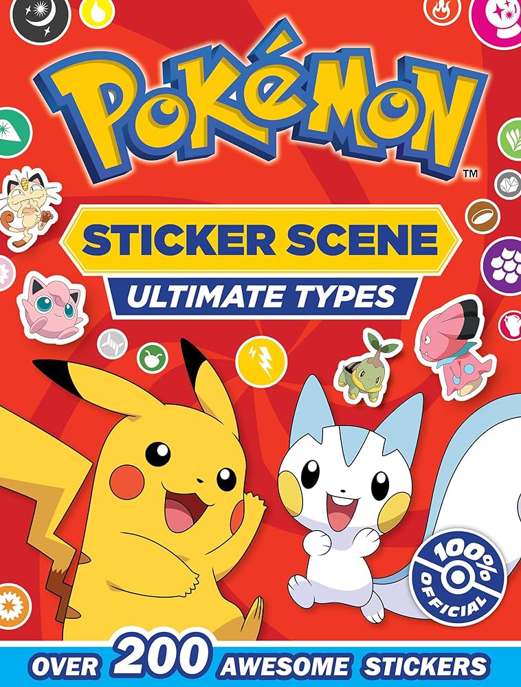 Pokemon Ultimate Types Sticker Book