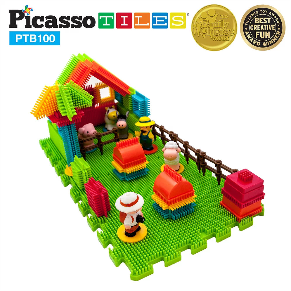 100 Piece Bristle Farm Set puzzle kids