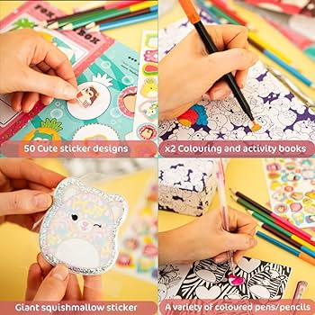 Squishmallows Colour and Carry Creative Kit