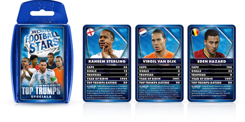 World Football Stars Blue Edition Top Trumps Card Game