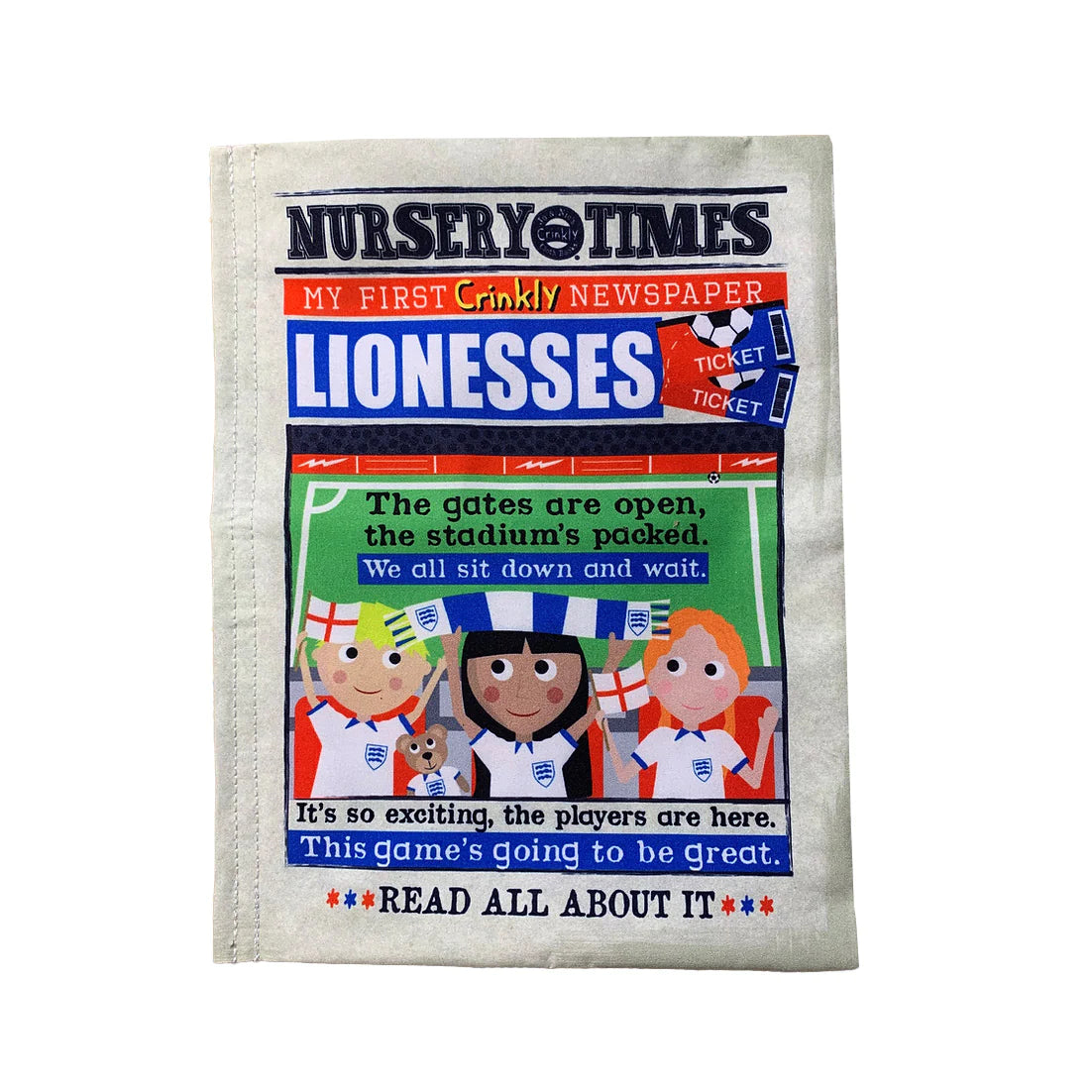 Lionesses - Nursery Times Crinkly Newspaper