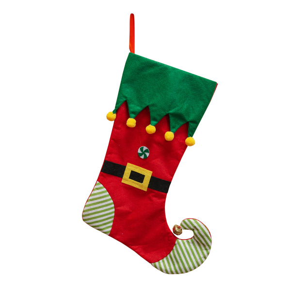Elf Design Christmas Stocking