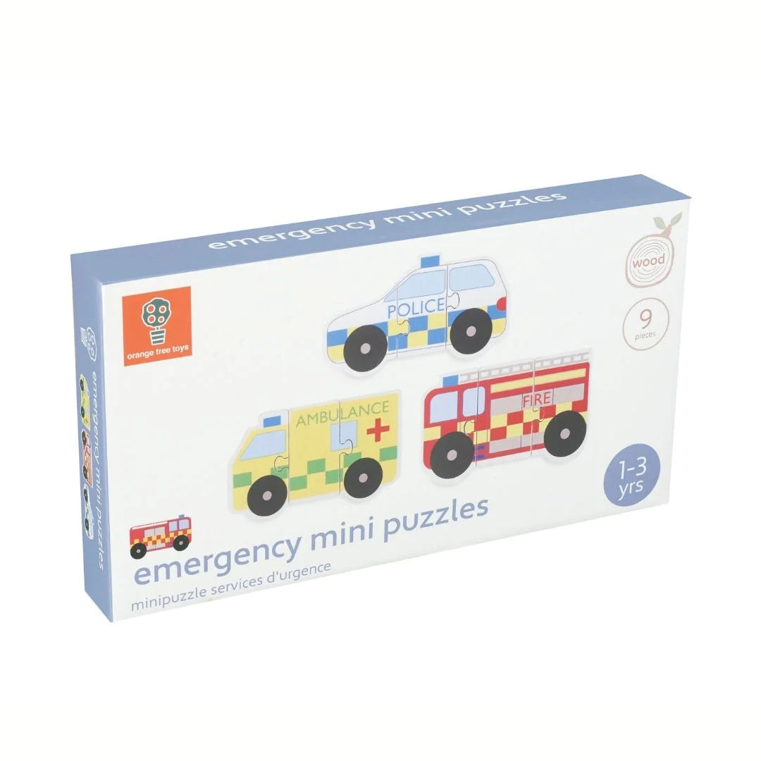 fire engine ambulance police car Emergency Services Mini Puzzles