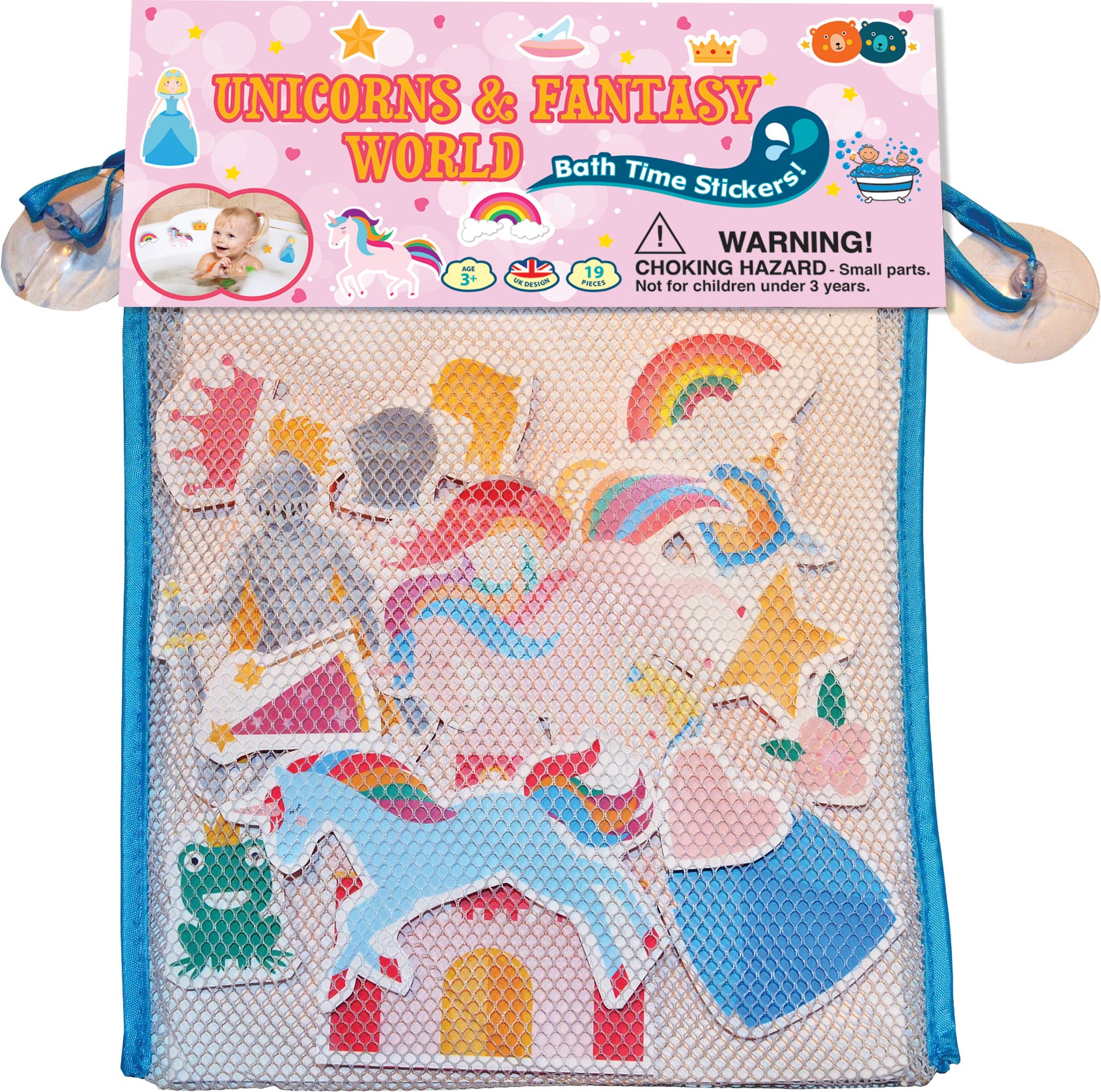 Princess and Unicorns Foam Stickers Bath Toy