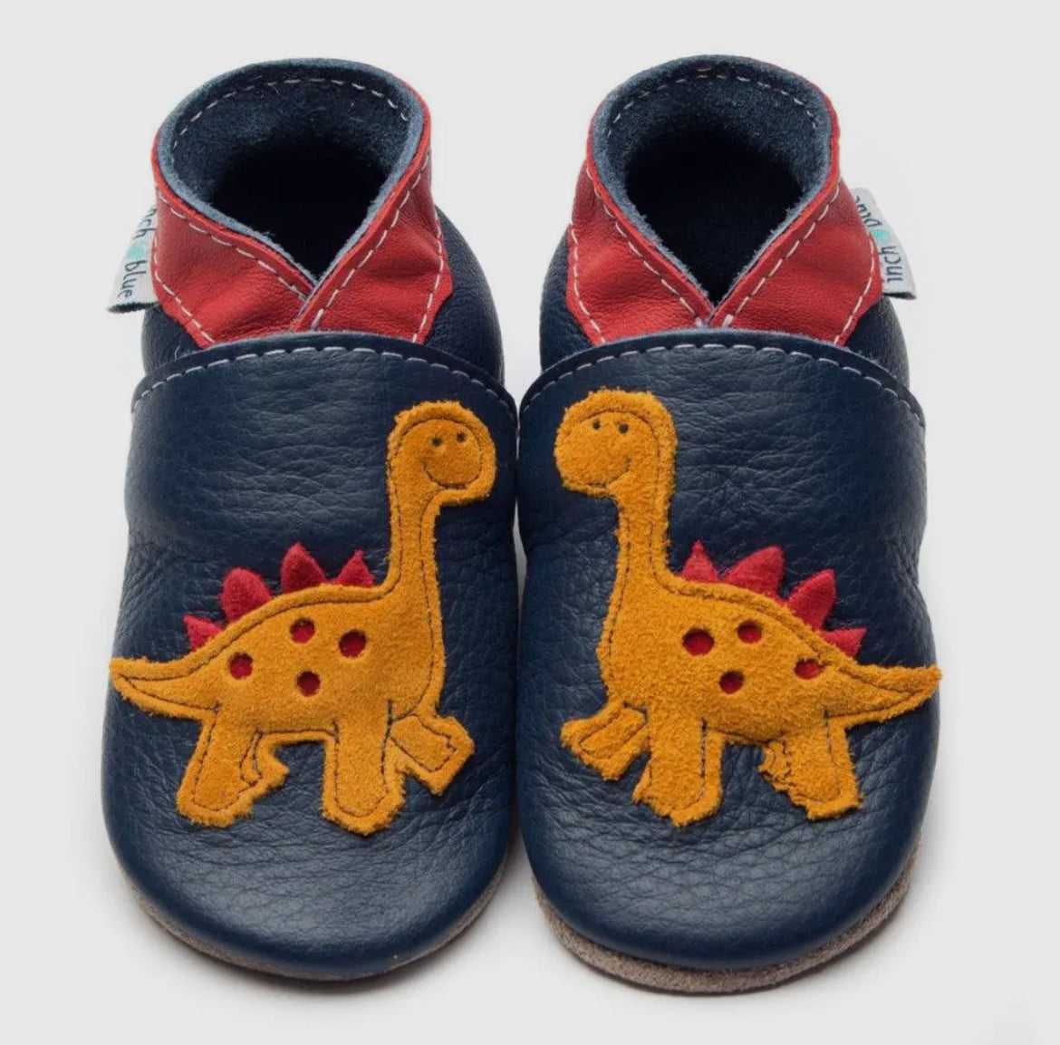 Inch Blue Dinosaur Soft Shoes