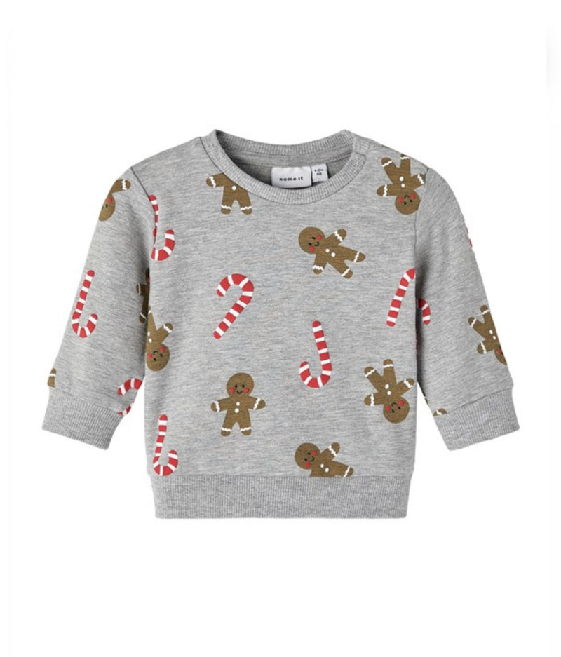 Gingerbread and Candy Canes Christmas Sweater