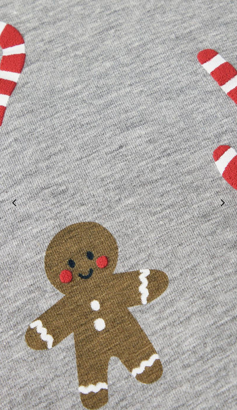 Gingerbread and Candy Canes Christmas Sweater