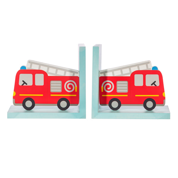 kids childrens Fire Engine Bookends