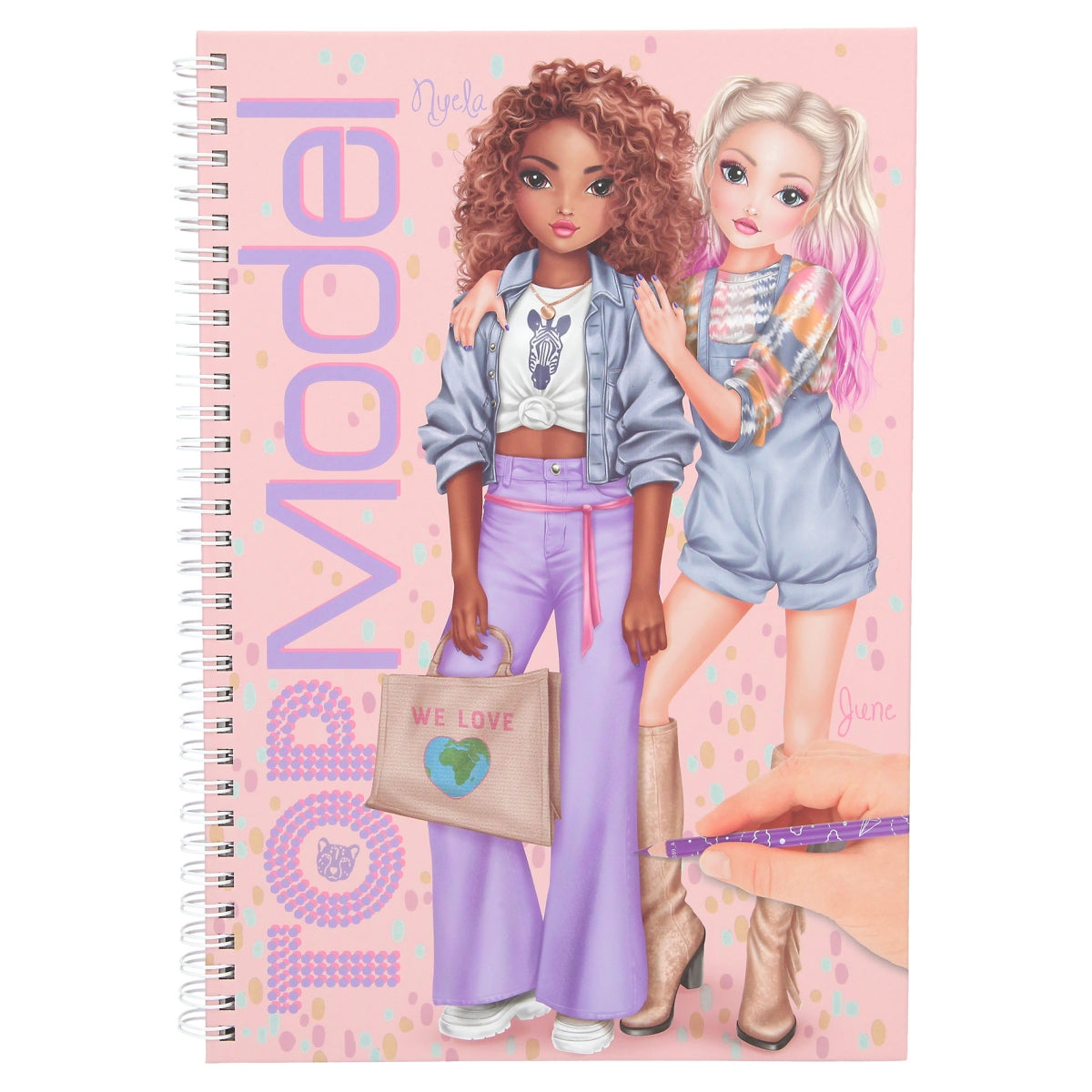 TOPModel Colouring & Sticker Book with Pens & Pencils