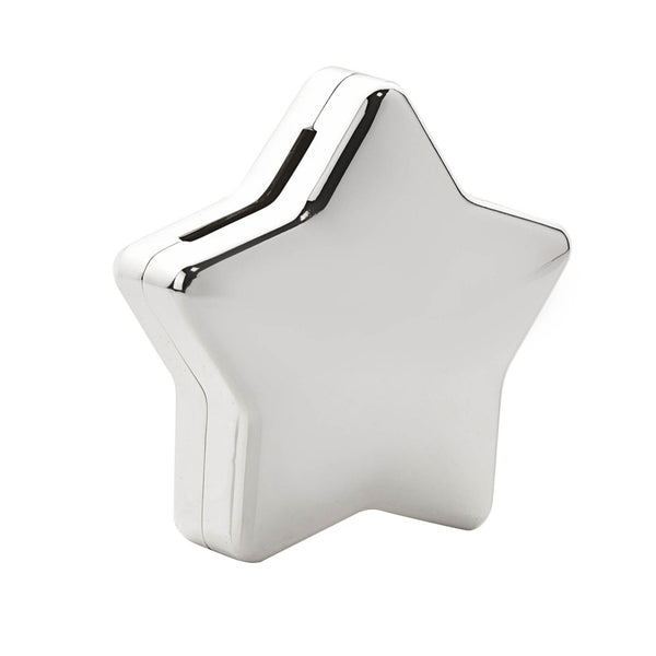 Silver Plated Star Money Box