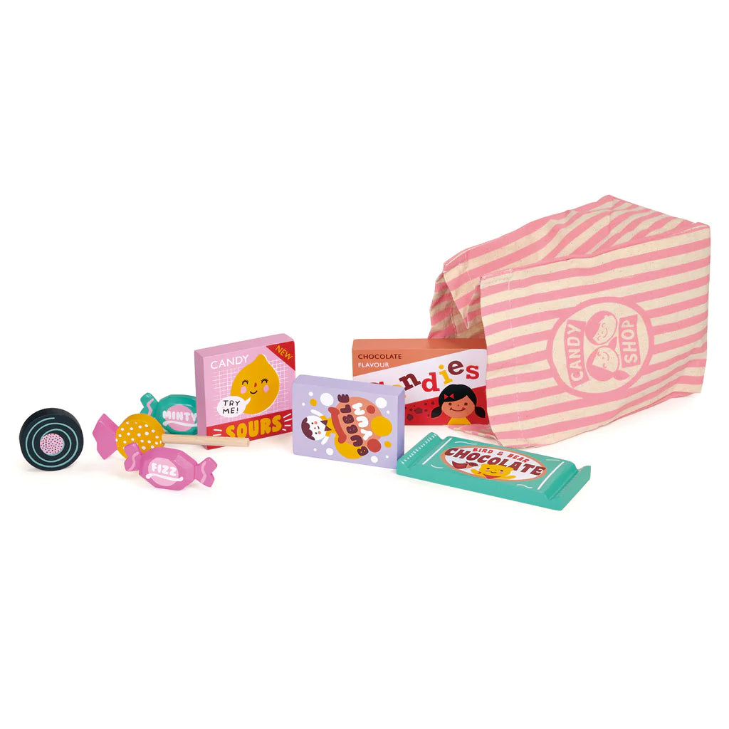 Wooden Candy Sweets Set