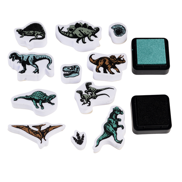 Set of Mini Dinosaur Stamps