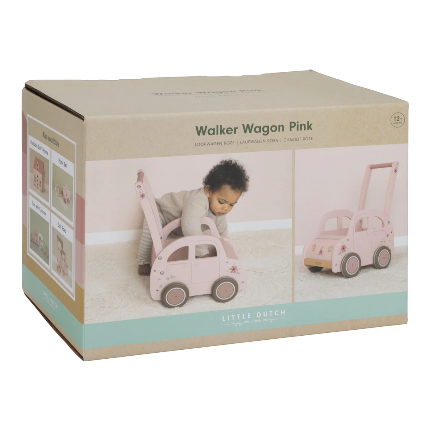 Little Dutch - Vintage Pink Car Walker