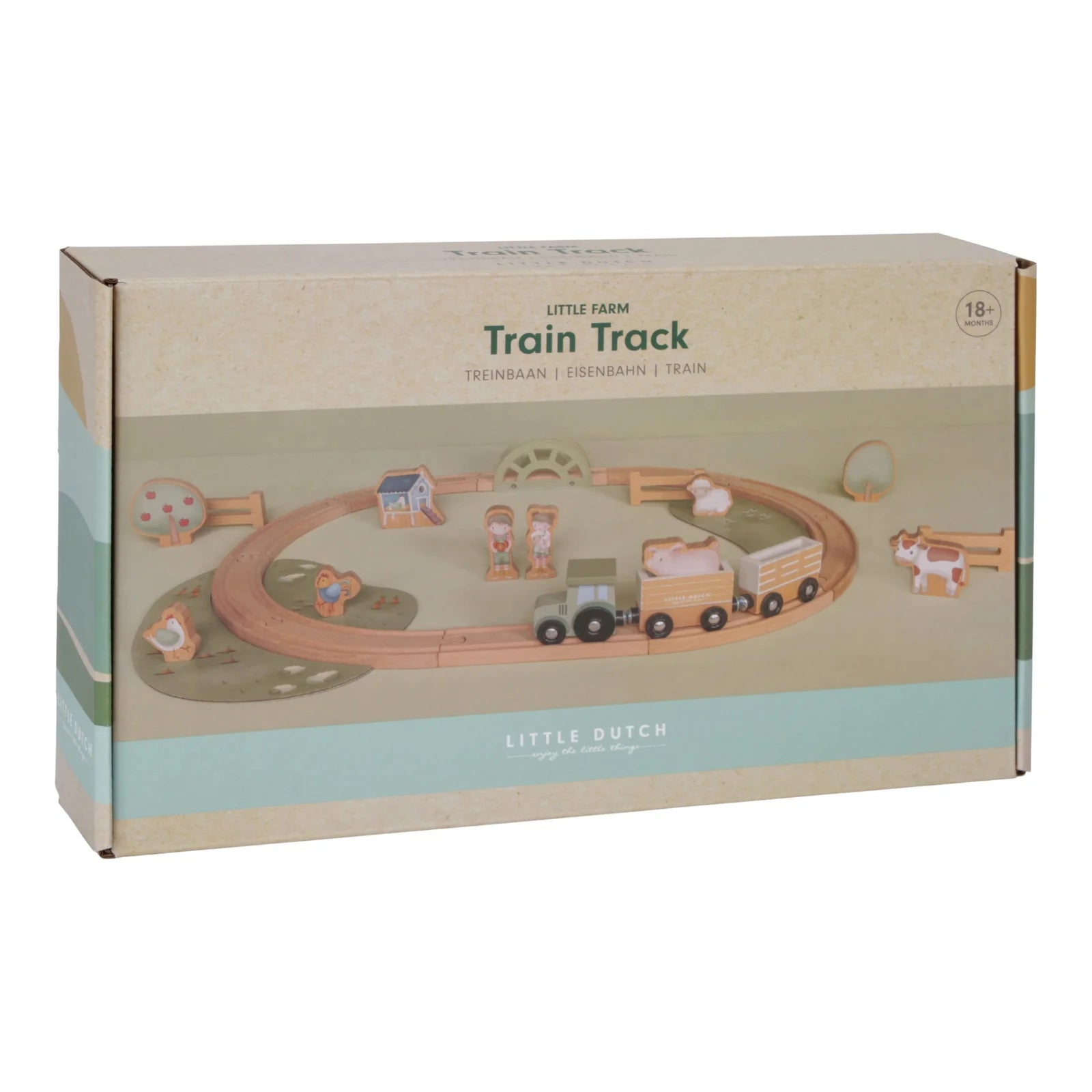 Little Dutch - Little Farm Wooden Train Track