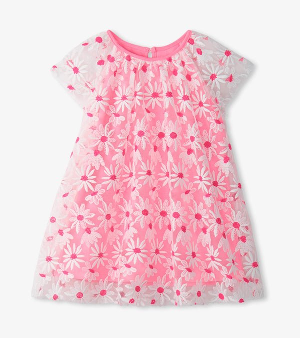Hatley Pink Daisy Tulle Dress
