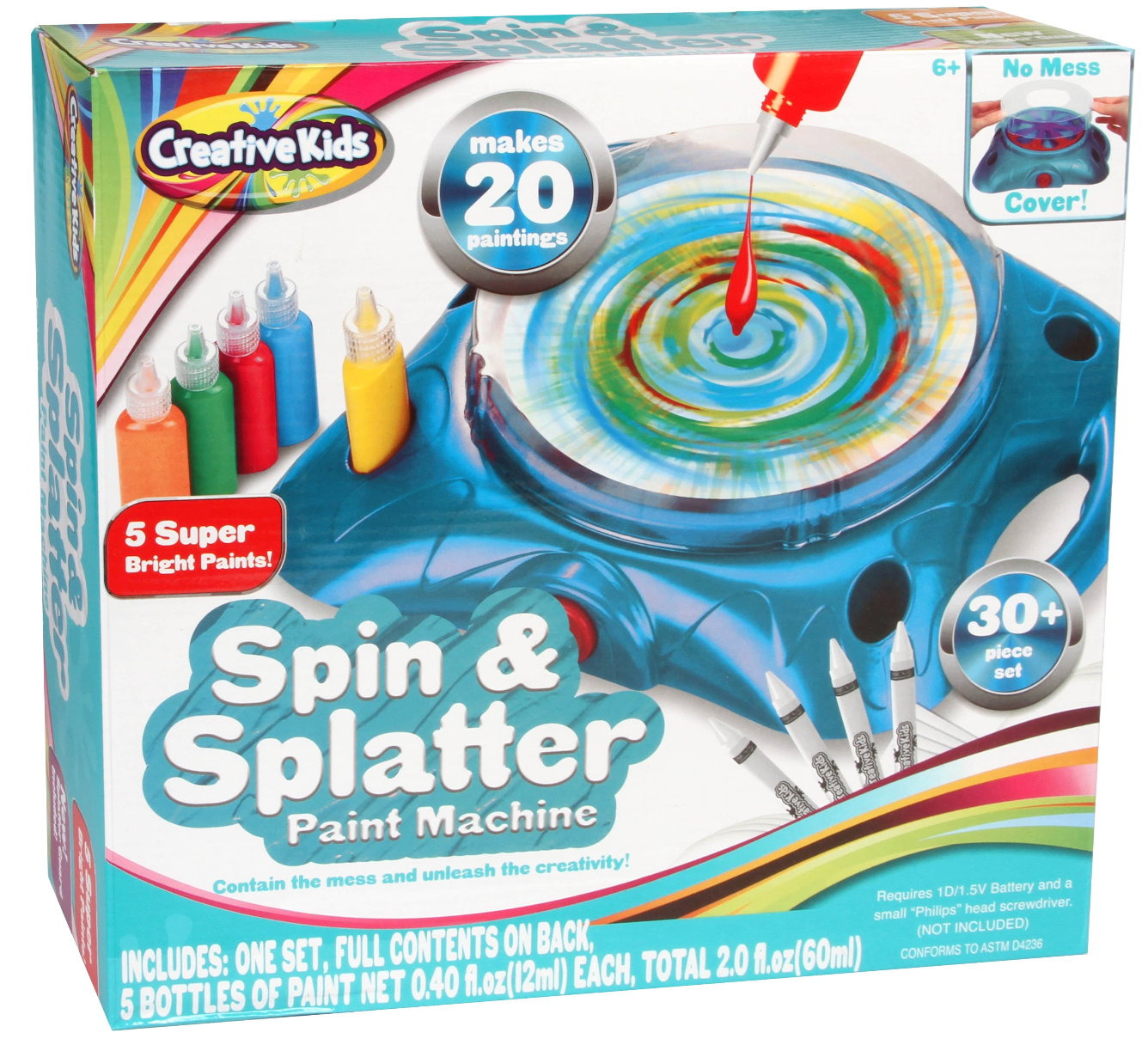 spin and splatter creative art wheel