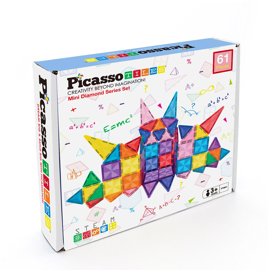 Picasso Mini Diamond 61pc Magnetic Tile Set