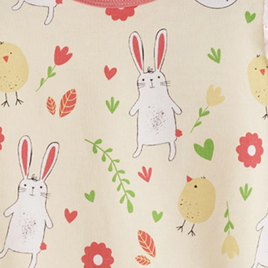 Bunnies and Chicks Bamboo Romper