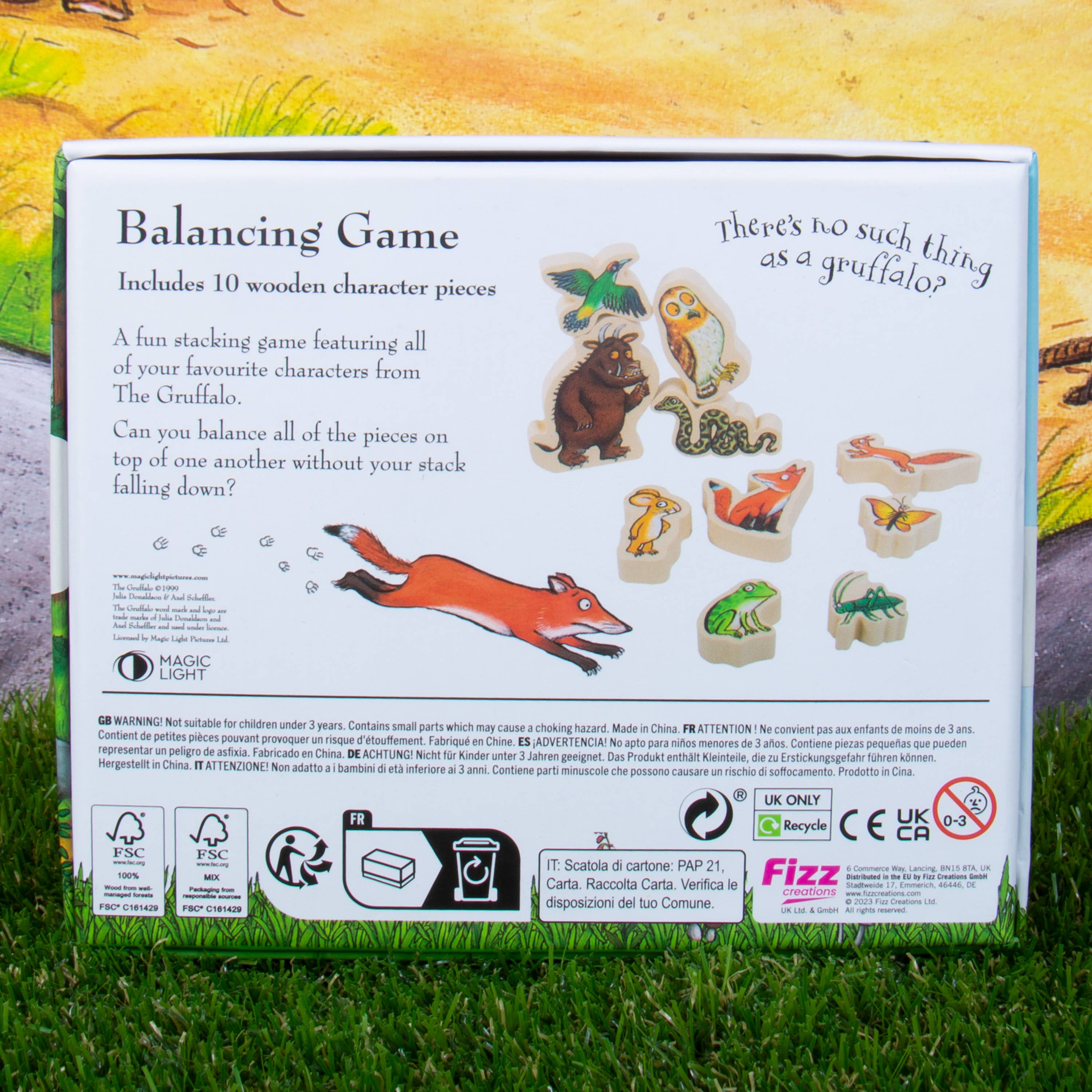 Gruffalo Wooden Balancing Childrens Stacking Game