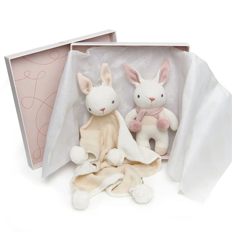 Threadbear Baby Threads Bunny Cream Gift Set