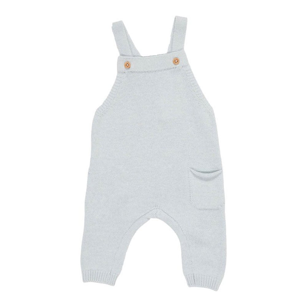 Little Dutch Knitted Dungarees - Soft Blue