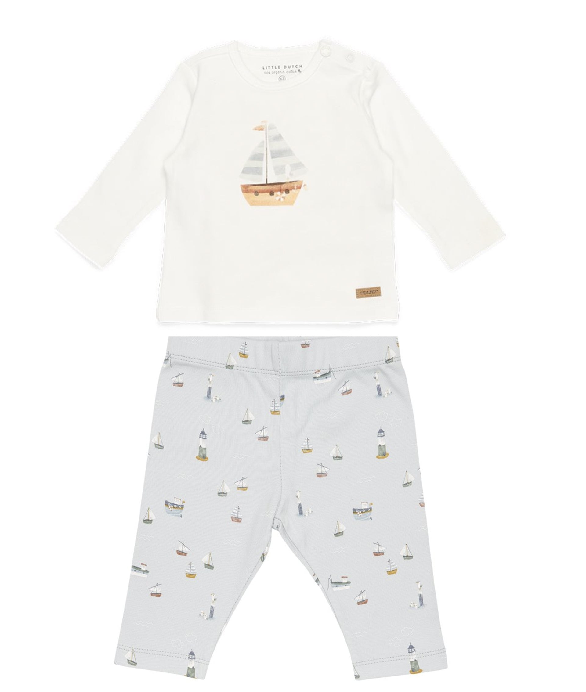 Little Dutch Blue Sailboat Outfit Set