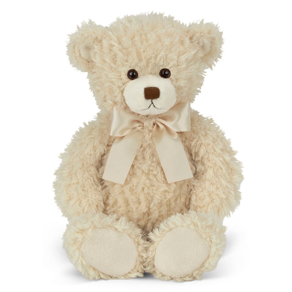 The Bearington Collection Fluffy White Teddy Bear