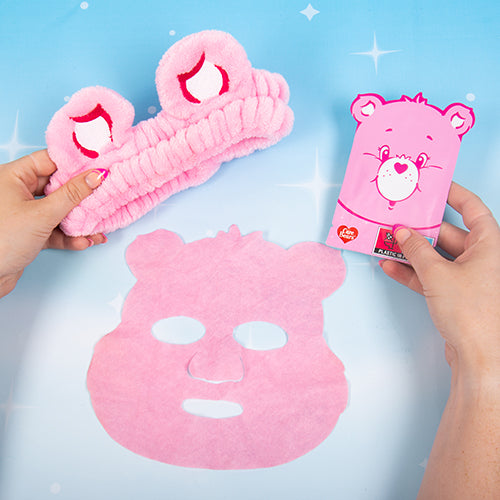 Gift Bundle - Care Bears Face Mask and Headband with Sweets