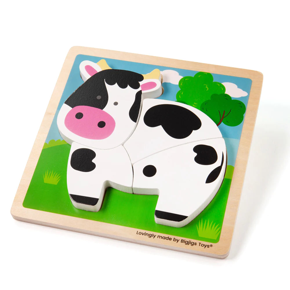 Chunky Lift Out Puzzle - Cow 