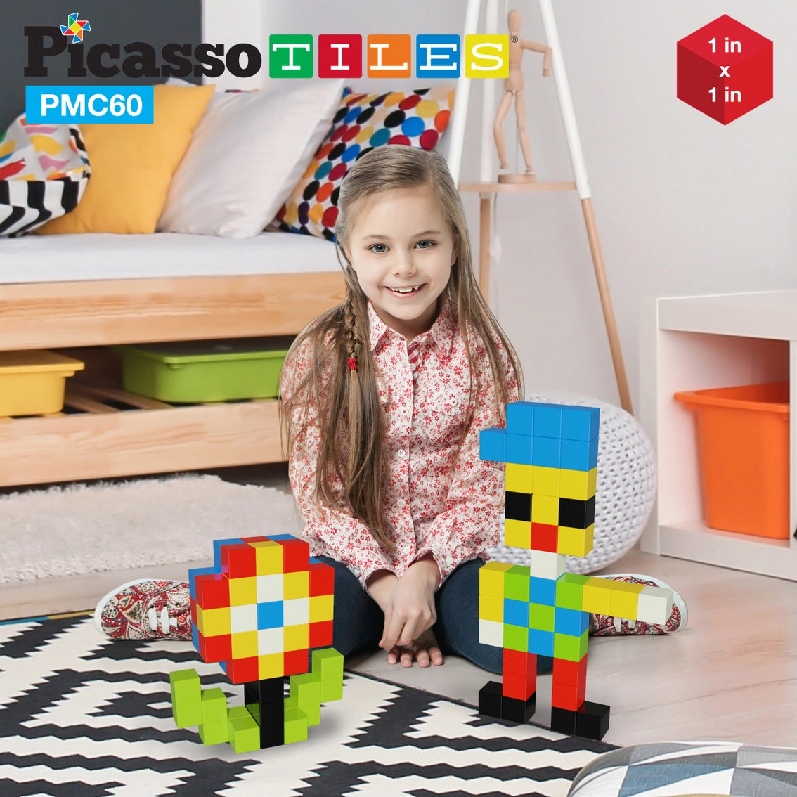 Picasso 60 Piece Magnetic Puzzle Cubes