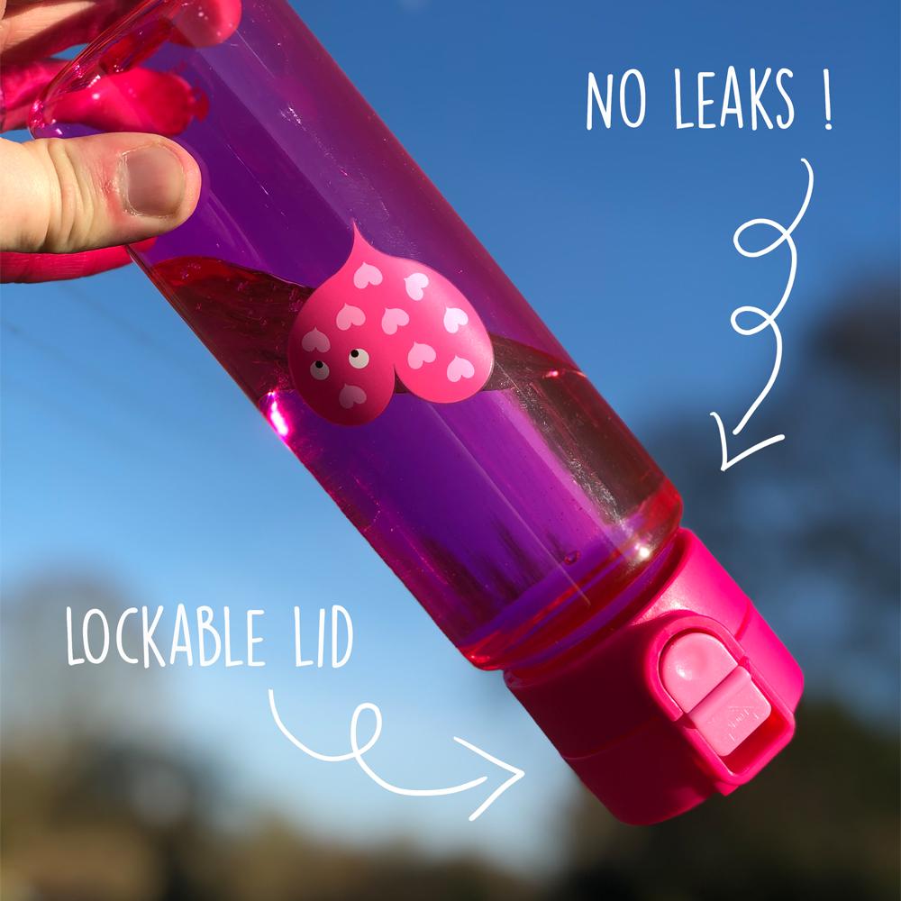 Pink Flip and Clip Water Bottle