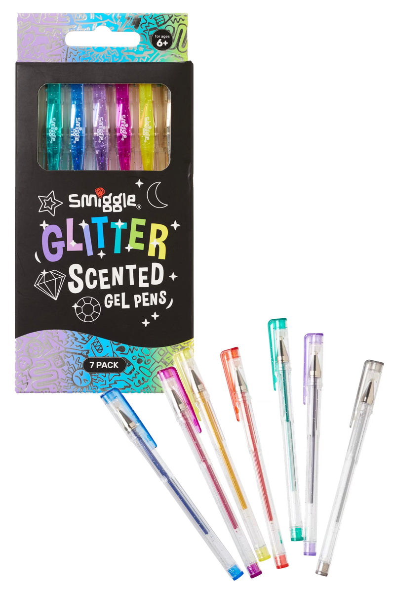 Smiggle Glitter Scented Gel Pens
