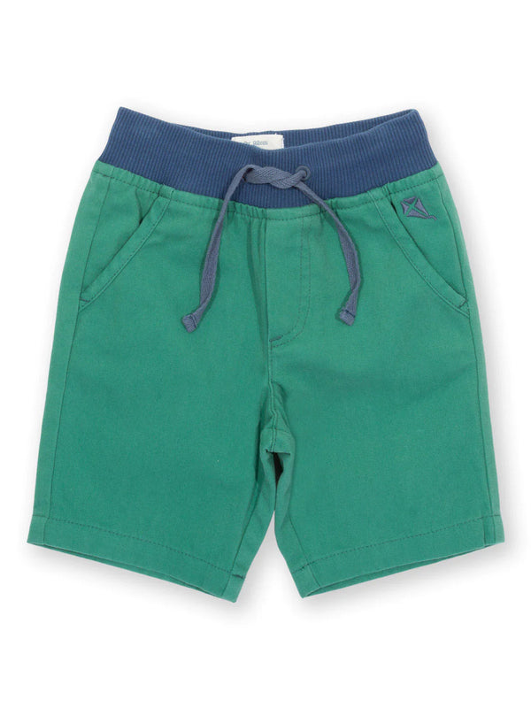 Green Shorts with Elasticated Waist
