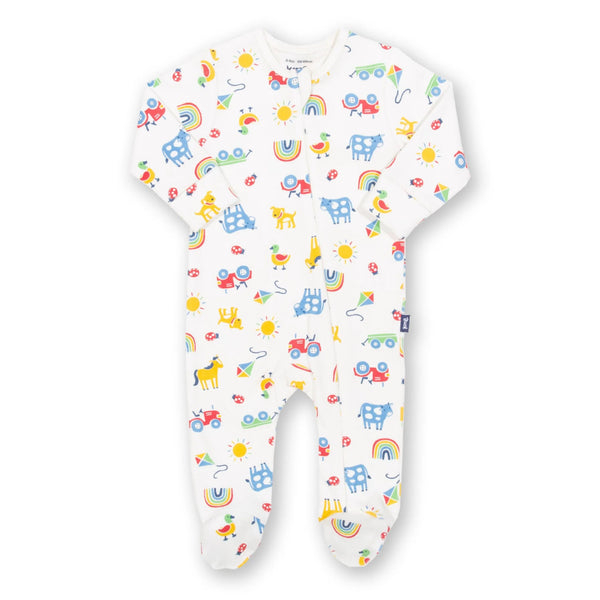 Kite Rainbow Tractor Sleepsuit