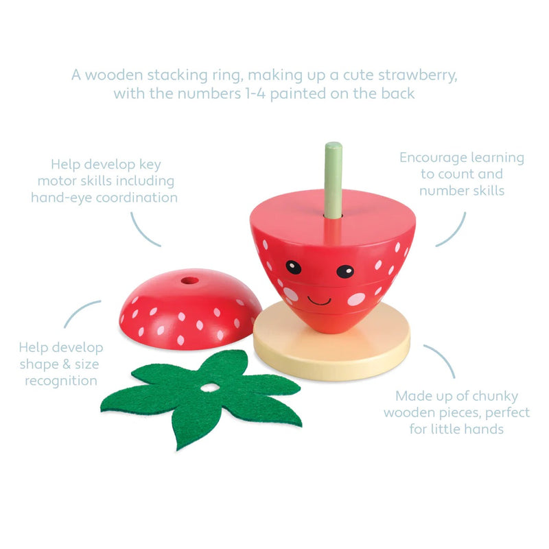 Strawberry Stacking Ring.