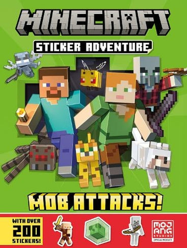 Minecraft Sticker Adventure Mob Attacks.