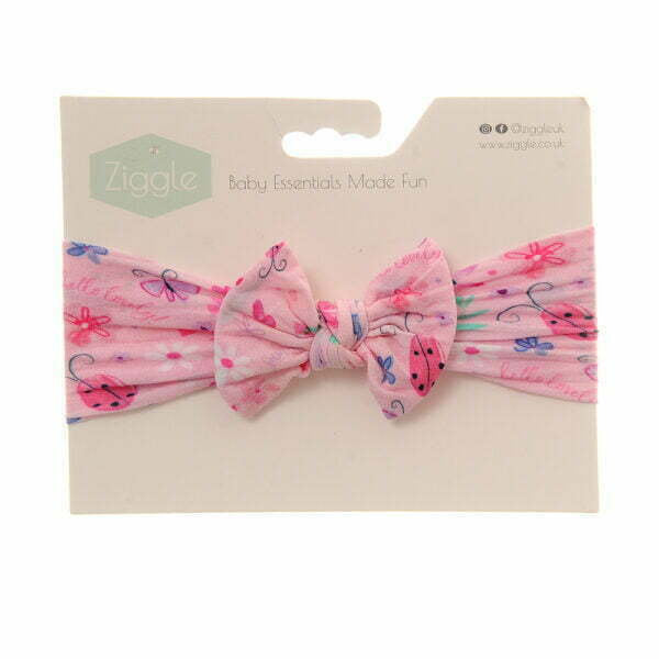 Ziggle Summer Meadow print bow Turban Headband