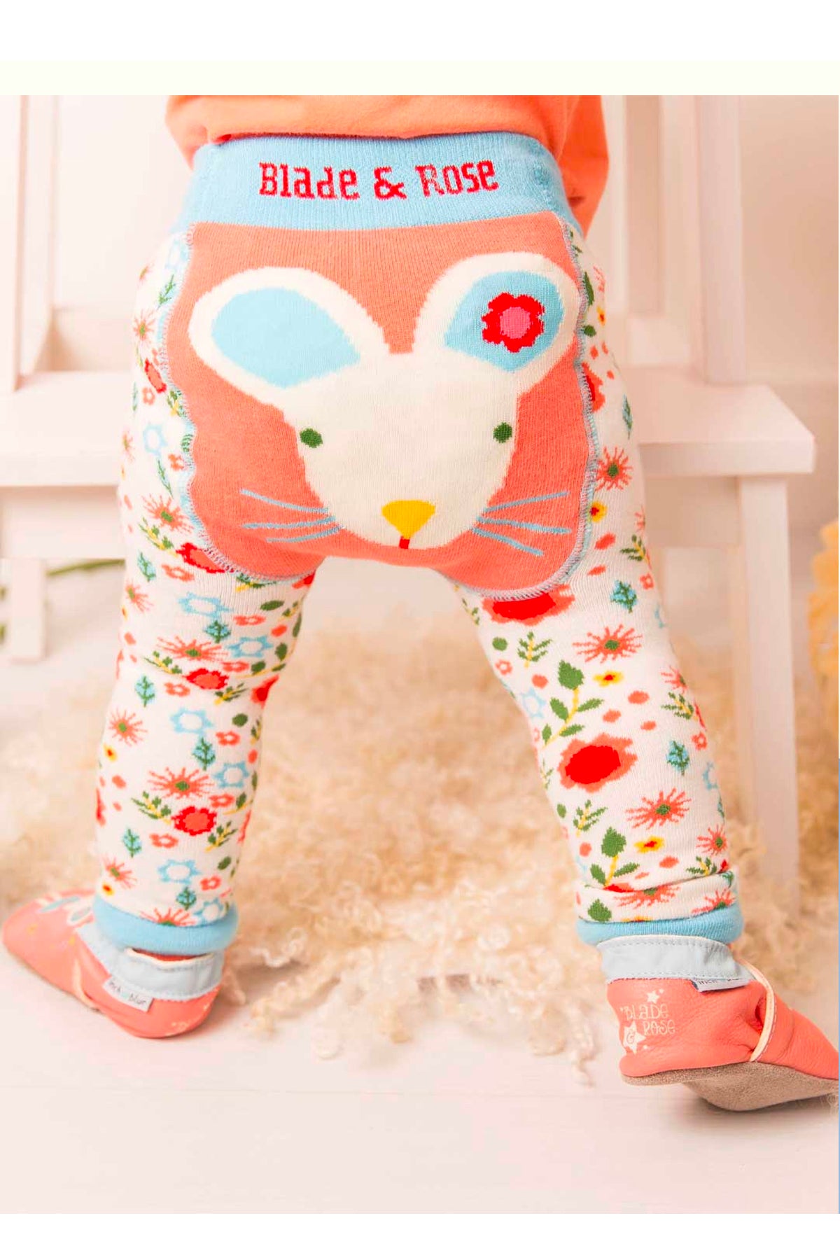 Blade & Rose Mouse Knitted Leggings baby