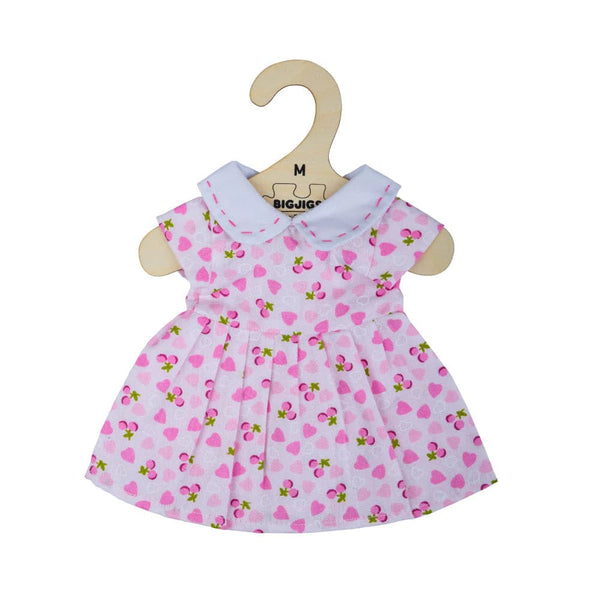 doll clothes Pink Dress With Pink Hearts