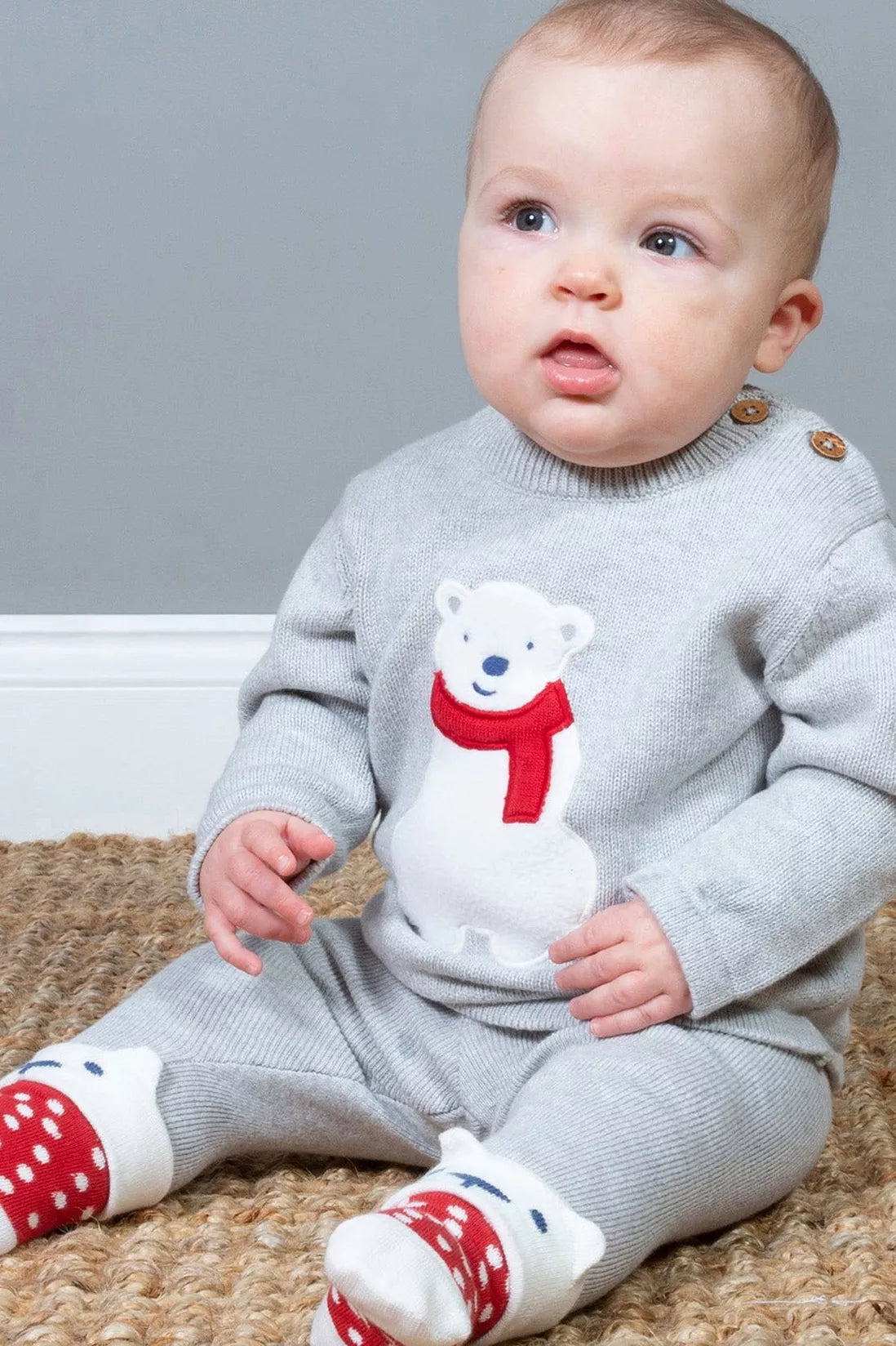 Organic Cotton Polar Bear Outfit