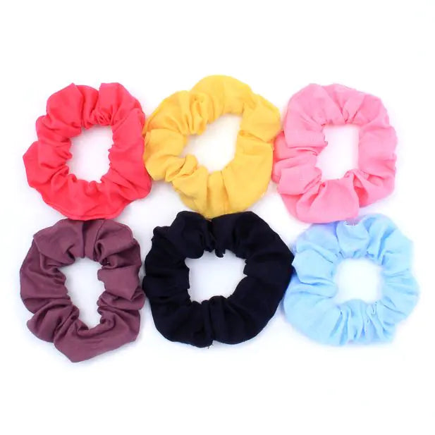 Cotton Hair Scrunchies