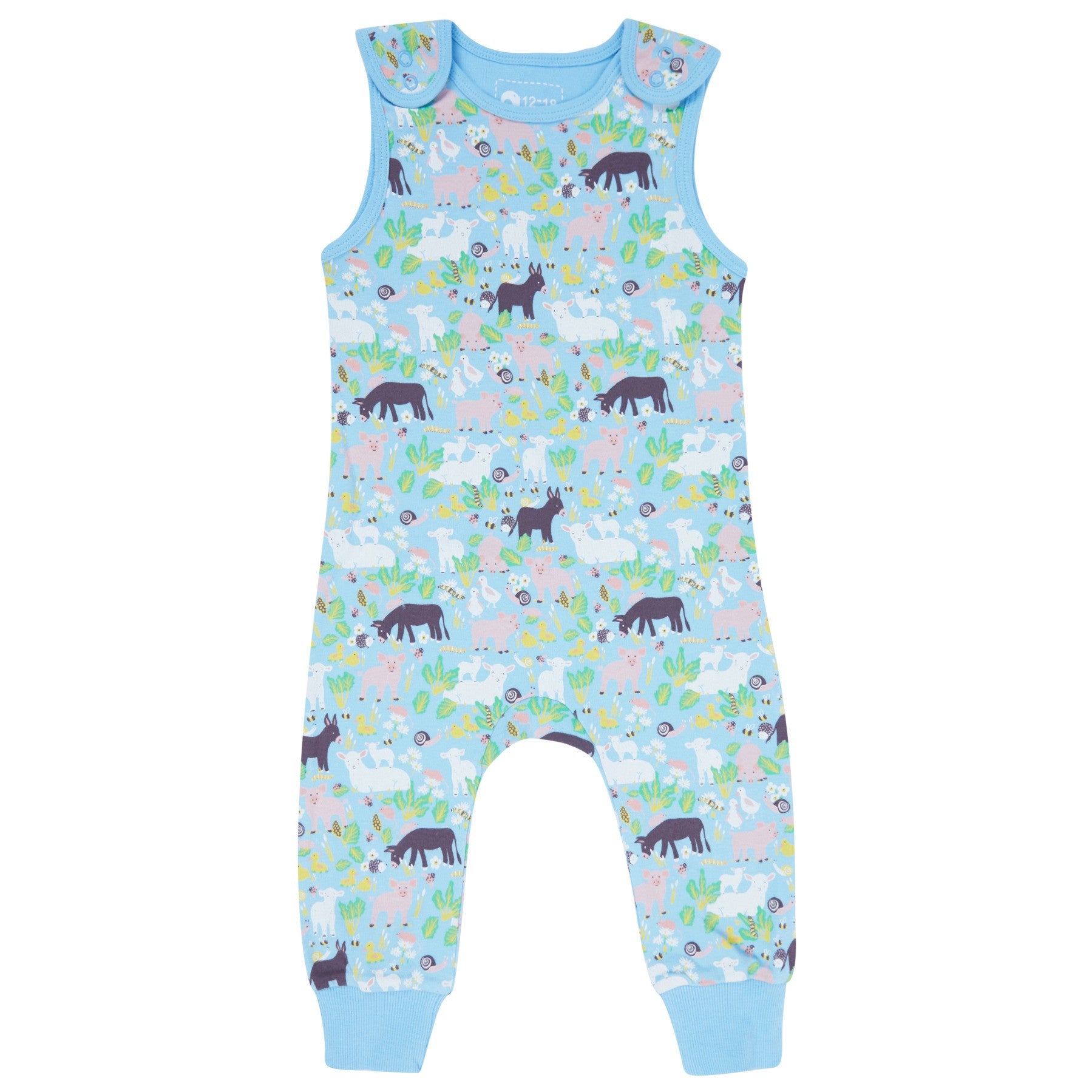 Piccalilly Farm Animals Dungarees