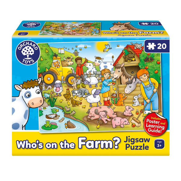 Who’s on the Farm is a brand new puzzle from Orchard Toys for 2022