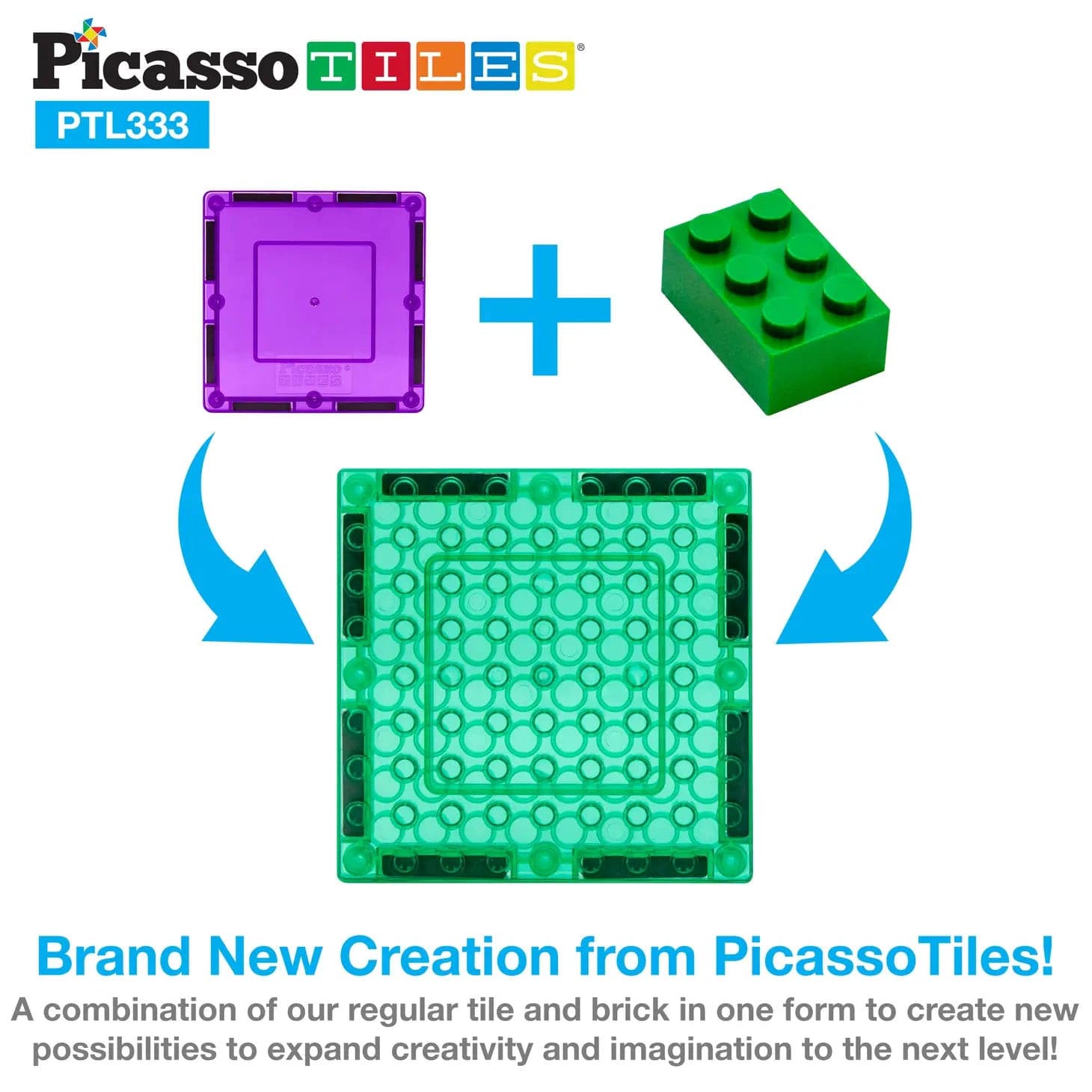 picasso tiles magna tiles 333 Piece Magnetic Brick Tile Combo Set