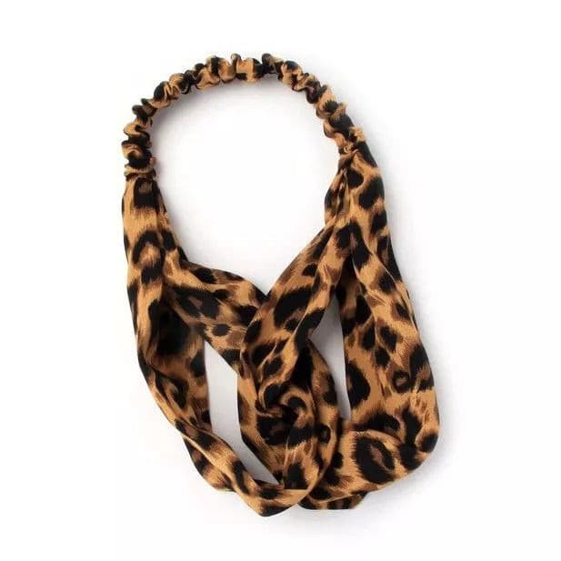 Animal Print Knot Tie Hair Bands.