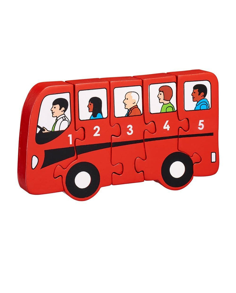 Wooden Bus 1-5 Counting Puzzle.