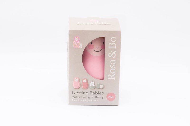 Pink Pastel Nesting Babies with Chiming Bo Bunny.