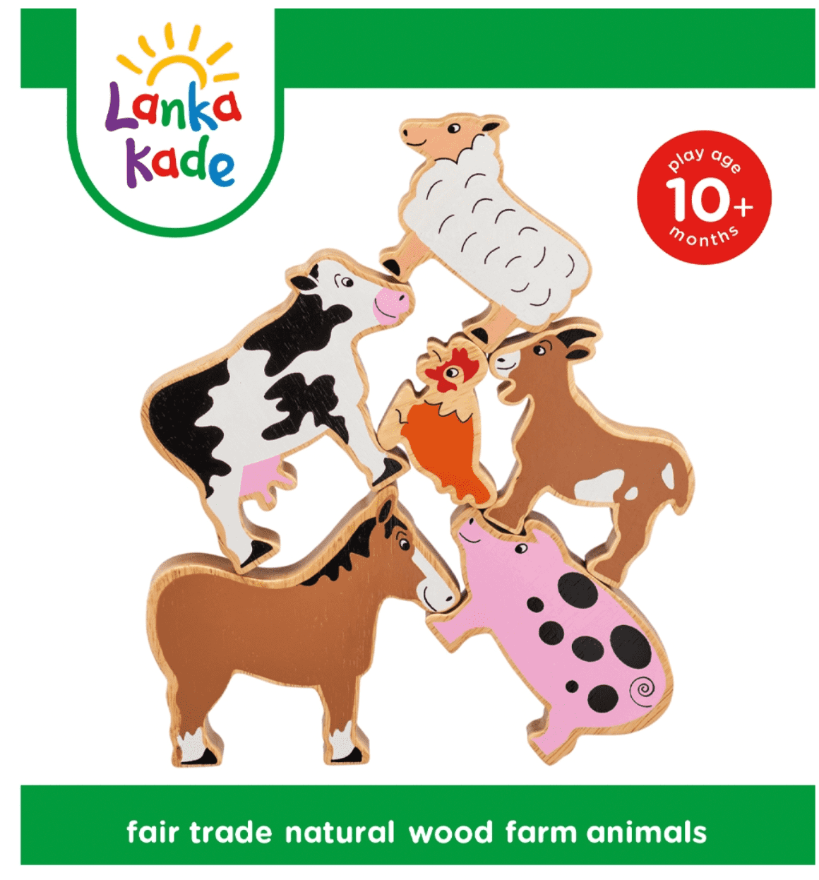 Lanka Kade 6 Wooden Farm Animals