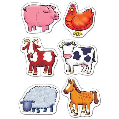 Farmyard 2pc Jigsaw Puzzles.